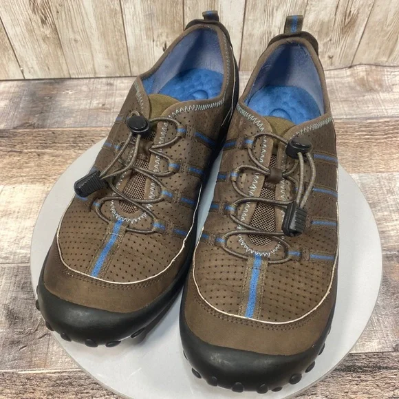 Privo by Clarks Womens Brown & BlueSlip On Casual Comfort Walking Shoes 8.5 M - Picture 2 of 16
